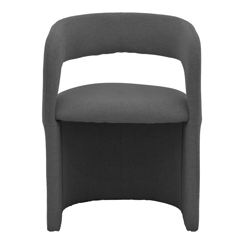 Cocon armchair pakoworld anthracite fabric 58x58x80cm