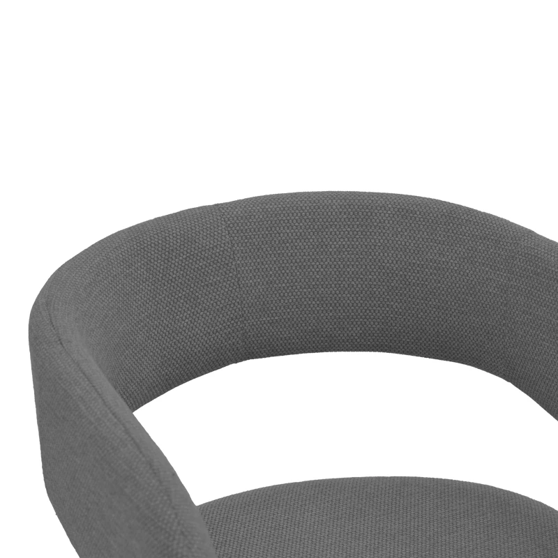 Cocon armchair pakoworld anthracite fabric 58x58x80cm