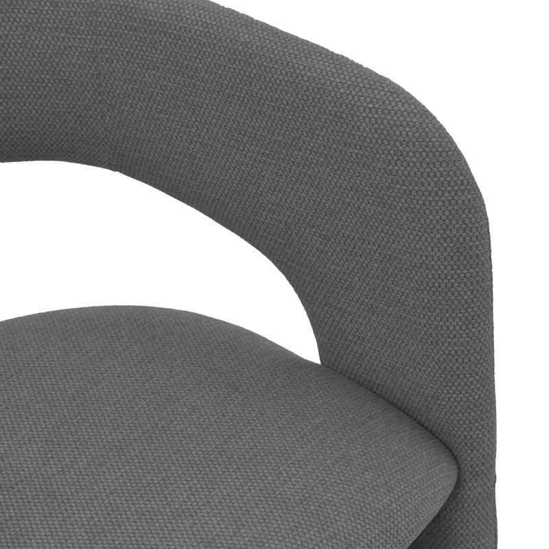 Cocon armchair pakoworld anthracite fabric 58x58x80cm