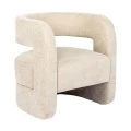 Armchair Coconda pakoworld beige fabric 63x68x71cm