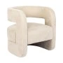 Armchair Coconda pakoworld beige fabric 63x68x71cm