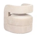 Armchair Coconda pakoworld beige fabric 63x68x71cm