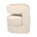 Armchair Coconda pakoworld beige fabric 63x68x71cm