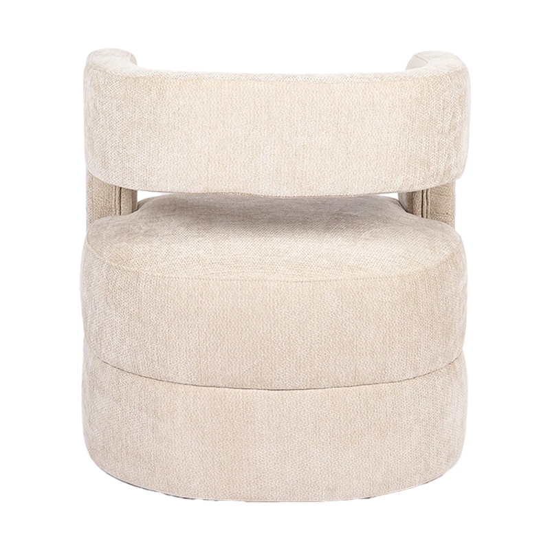 Armchair Coconda pakoworld beige fabric 63x68x71cm