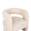 Armchair Coconda pakoworld beige fabric 63x68x71cm