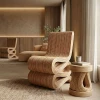 Πολυθρόνα Favorsy pakoworld rattan σε φυσική απόχρωση 52x65x90εκ