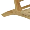 Foldere pakoworld armchair natural teak wood pe rope 65x78x68cm
