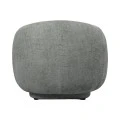 Armchair Freya pakoworld light gray fabric 93x87x76cm