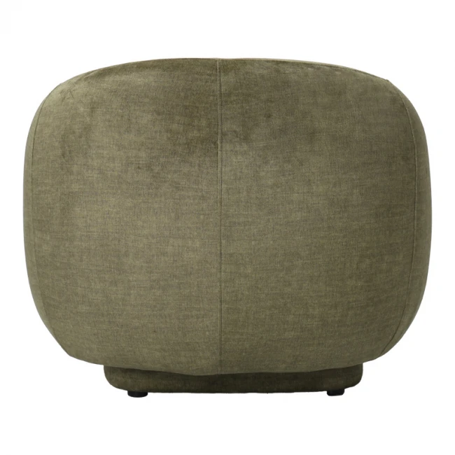 Πολυθρόνα Freya pakoworld ύφασμα σε λαδί απόχρωση 93x87x76εκ