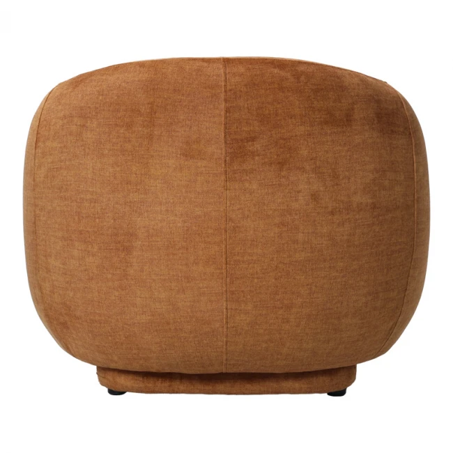 Πολυθρόνα Freya pakoworld ύφασμα σε μελί απόχρωση 93x87x76εκ