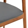Πολυθρόνα Hogie pakoworld rubberwood καρυδί- μαύρο pu μαξιλάρι 61x60x76εκ