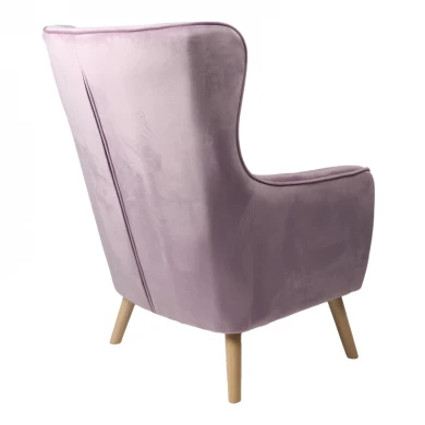 Insicive armchair pakoworld velvet rotten apple-natural leg 72x89x105cm