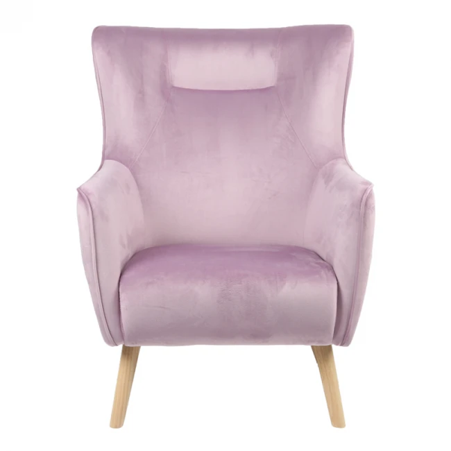 Armchair Insicive pakoworld rotten apple fabric-natural leg 67x89x86cm