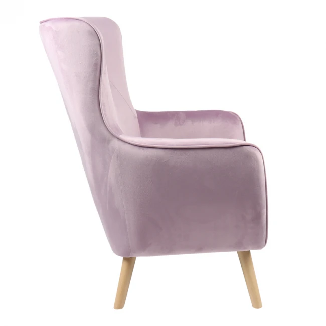 Armchair Insicive pakoworld rotten apple fabric-natural leg 67x89x86cm