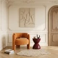 Armchair Janko pakoworld amber fabric 67x78x71cm