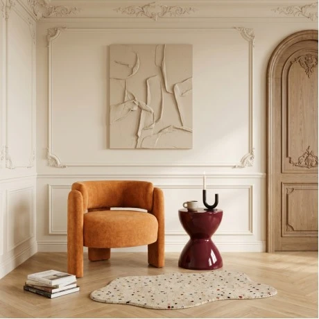 Armchair Janko pakoworld amber fabric 67x78x71cm