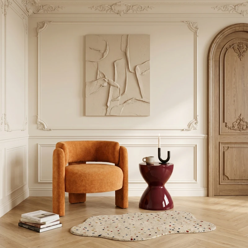 Armchair Janko pakoworld amber fabric 67x78x71cm