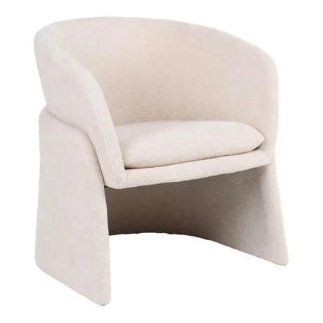 Julianna armchair pakoworld beige boucle 68x65x74cm