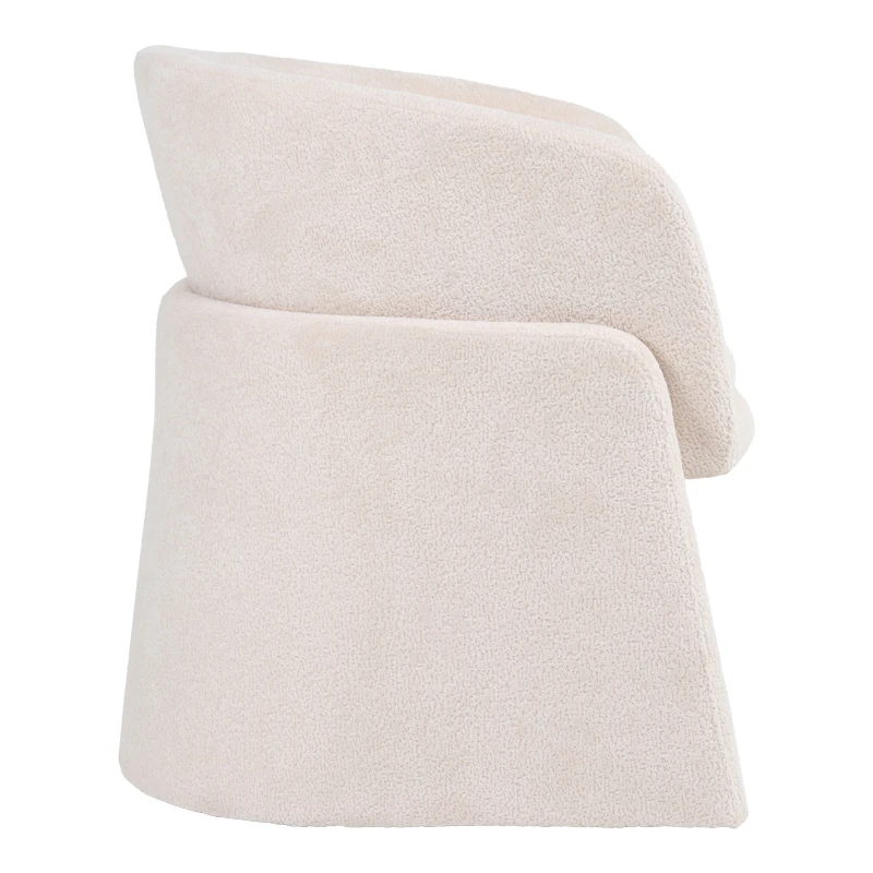 Julianna armchair pakoworld beige boucle 68x65x74cm
