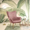 Armchair Kido pakoworld velvet rotten apple color