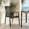 Garden armchair Dashiell  pakoworld metal black textilene black 71x58x94cm