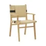 Armchair Nelanto pakoworld natural black beech wood-natural rope 62x60x85cm
