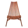 Chaise lounge folding pakoworld natural teakwood 101x63x80cm