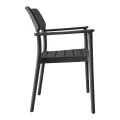 Armchair Pilma pakoworld anthracite PP 57x54x82cm