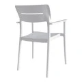 Armchair Pilma pakoworld white PP 57x54x82cm
