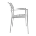 Armchair Pilma pakoworld white PP 57x54x82cm