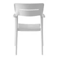 Armchair Pilma pakoworld white PP 57x54x82cm