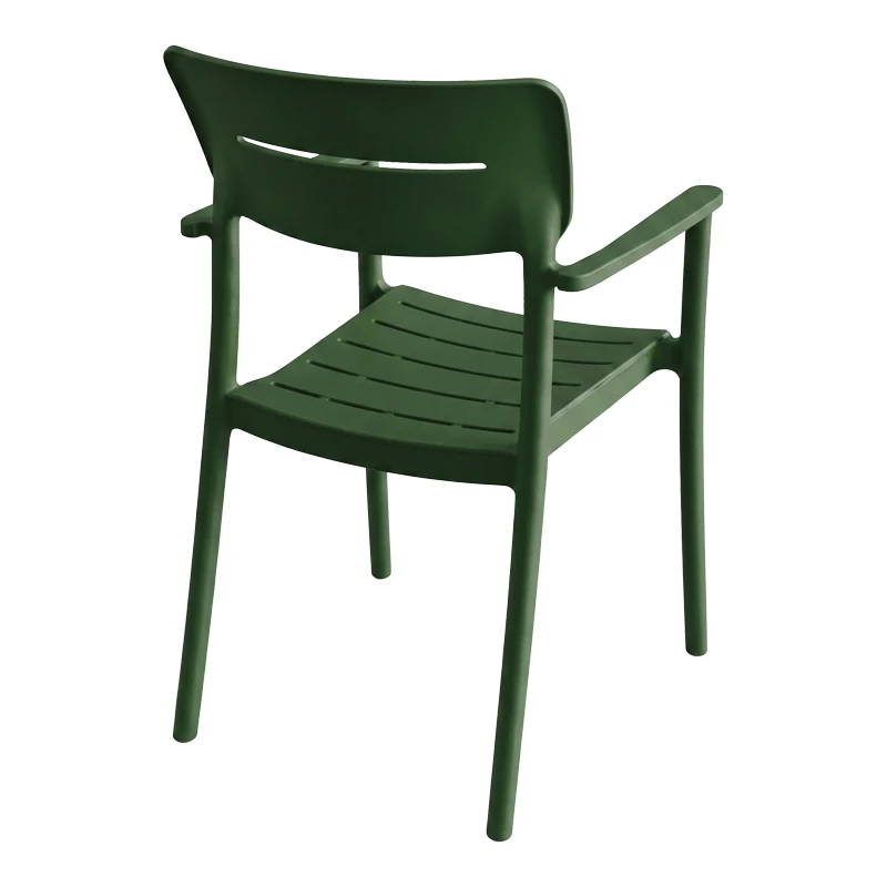 Armchair Pilma pakoworld dark green PP 57x54x82cm