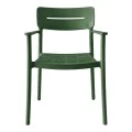 Armchair Pilma pakoworld dark green PP 57x54x82cm