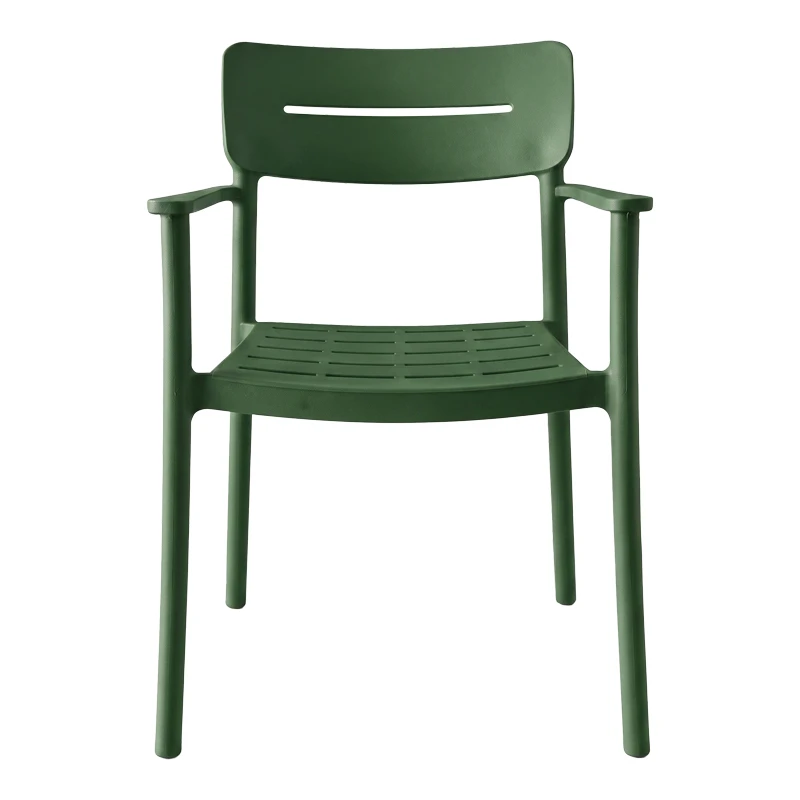 Armchair Pilma pakoworld dark green PP 57x54x82cm