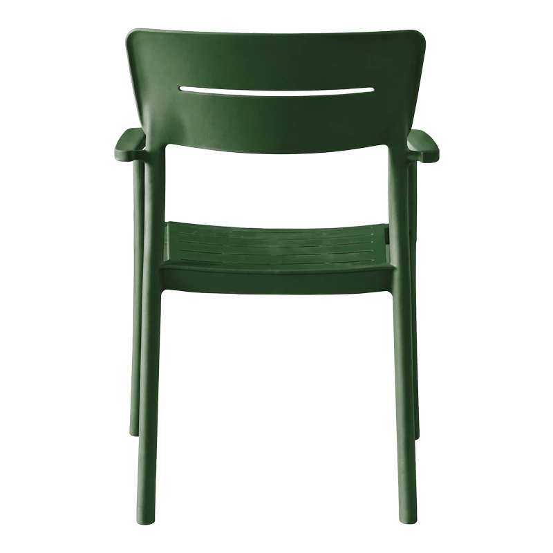 Armchair Pilma pakoworld dark green PP 57x54x82cm