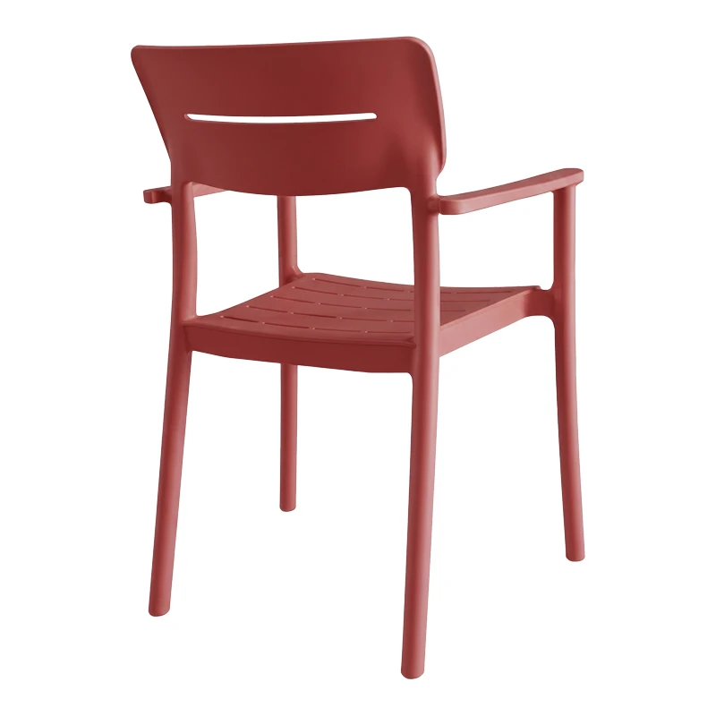 Armchair Pilma pakoworld burgundy red PP 57x54x82cm