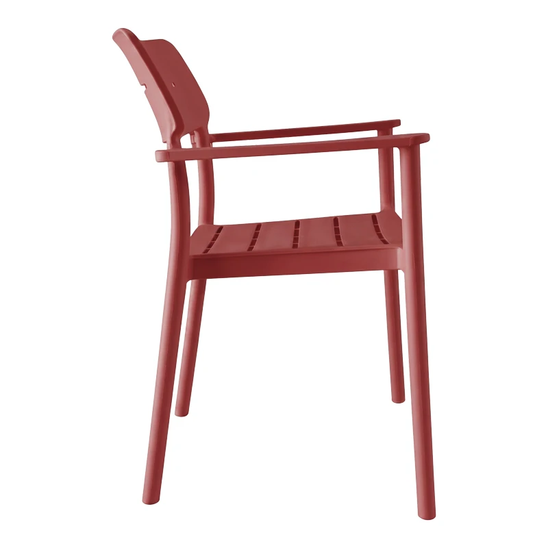 Armchair Pilma pakoworld burgundy red PP 57x54x82cm