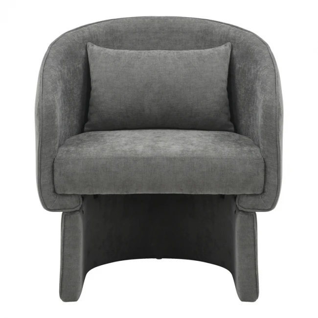 Πολυθρόνα Playmob pakoworld ύφασμα σε γκρι απόχρωση 69x65x79εκ