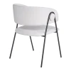 Πολυθρόνα Rachele I pakoworld μπεζ ύφασμα-πόδι μαύρο μέταλλο 52x65x79εκ