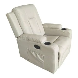 Πολυθρόνα relax με μηχανισμό massage Gessel pakoworld μπεζ ύφασμα 80x90x98εκ Πολυθρόνα relax με μηχανισμό massage Gessel pakoworld μπεζ ύφασμα 80x90x98εκ
