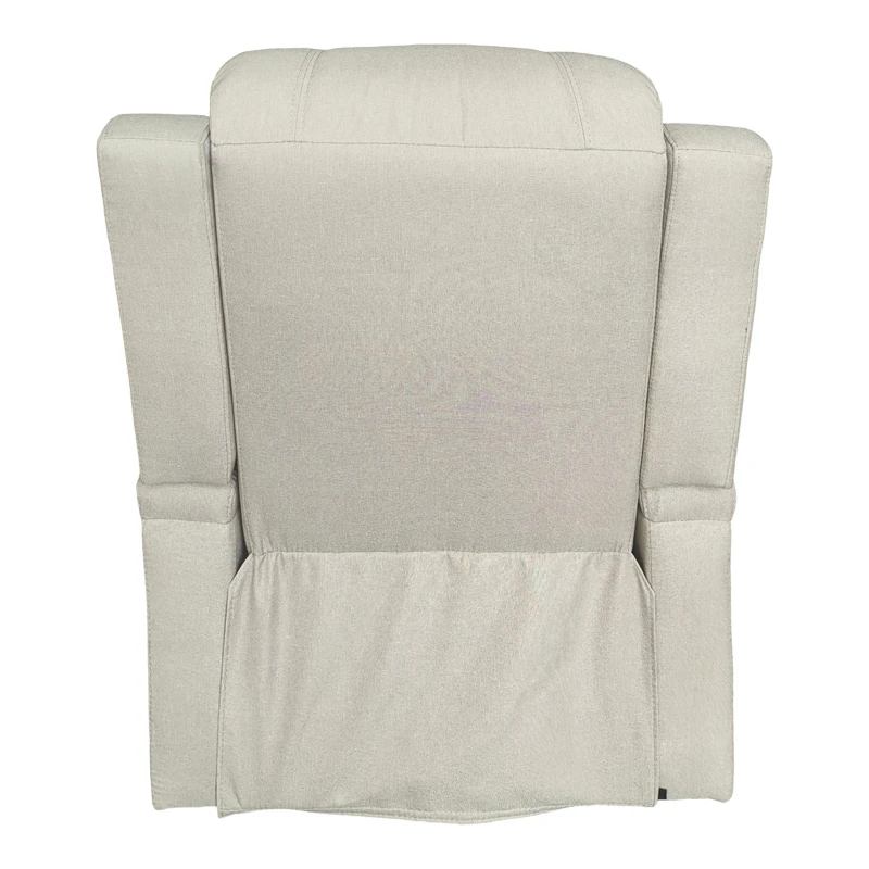 Πολυθρόνα relax με μηχανισμό massage Gessel pakoworld μπεζ ύφασμα 80x90x98εκ