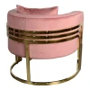 Roblu pakoworld armchair gold metal and velvet in rotten apple 72x77.4x70cm