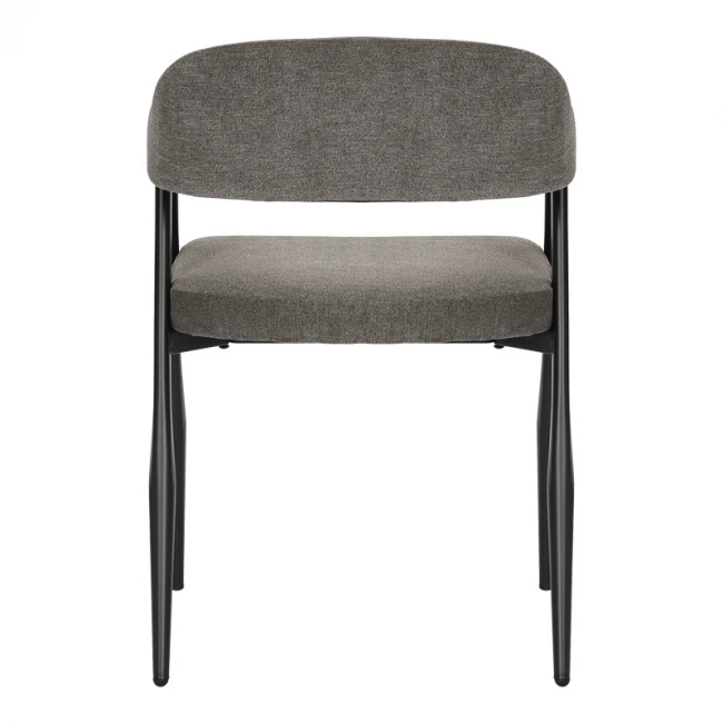 Πολυθρόνα Sezan pakoworld ύφασμα σε ανθρακί απόχρωση 56x55x78εκ