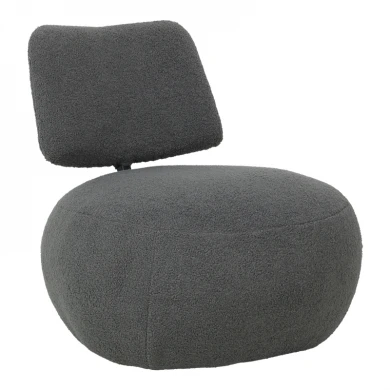 Stonie armchair pakoworld bouclé fabric anthracite 67x73x67cm