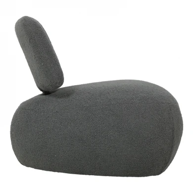 Stonie armchair pakoworld bouclé fabric anthracite 67x73x67cm