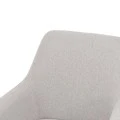 Armchair Telia pakoworld light grey fabric-black metal 60x54x85cm