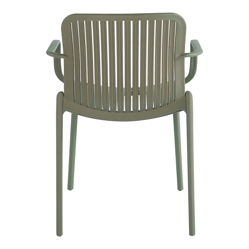 Teragi stackable armchair pakoworld pp with UV protection olive green 59x57x82cm