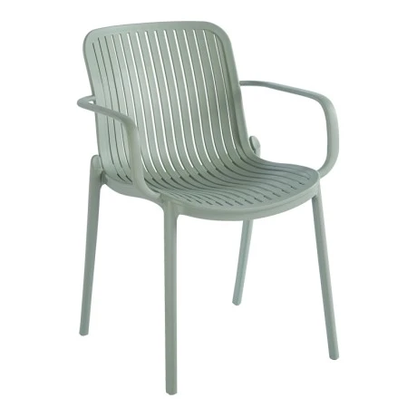 Teragi stackable armchair pakoworld pp with UV protection mint 59x57x82cm