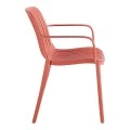 Πολυθρόνα Teragi στοιβαζόμενη pakoworld pp με UV protection terracotta 59x57x82εκ