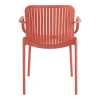 Πολυθρόνα Teragi στοιβαζόμενη pakoworld pp με UV protection terracotta 59x57x82εκ
